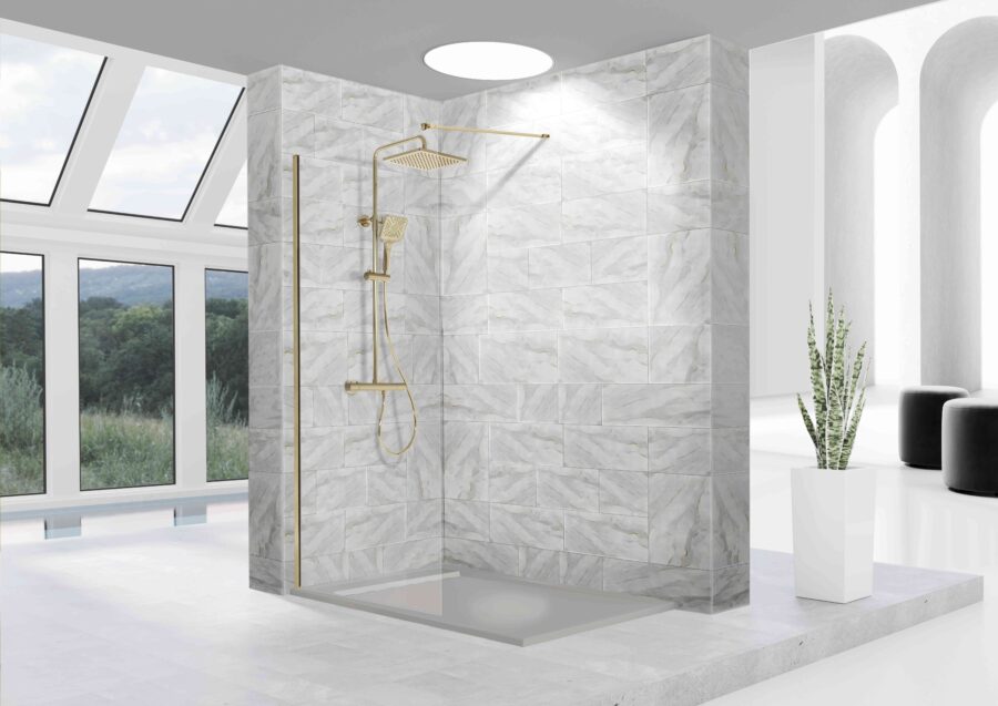 Mampara de Ducha Fija Transparente FRESH FR633 36