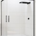 Mampara Angular Negra - Altair Black