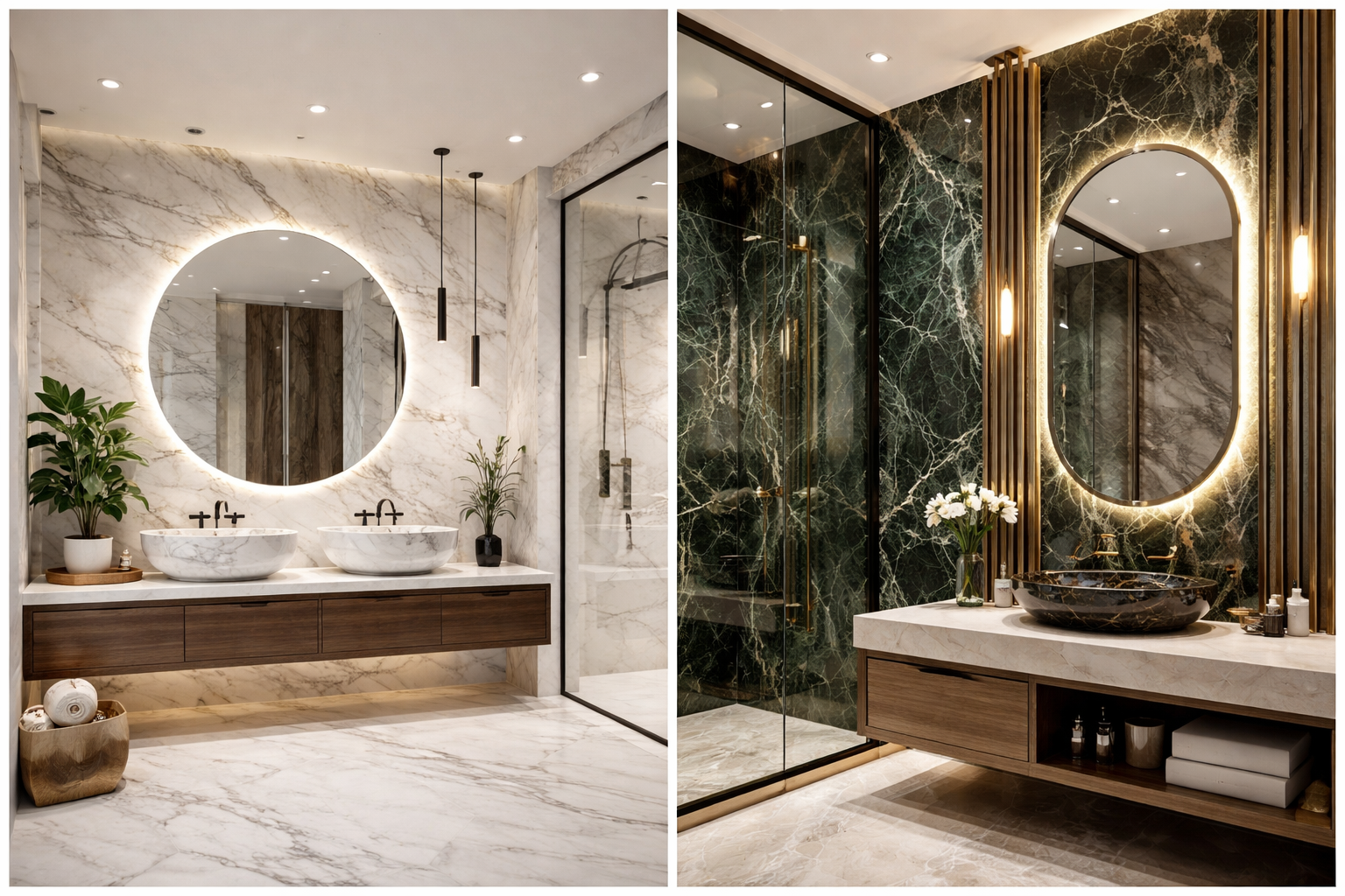 Baños de Marmol con estilo