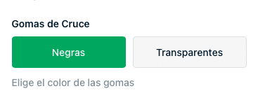 Gomas de Cruce de una Mampara
